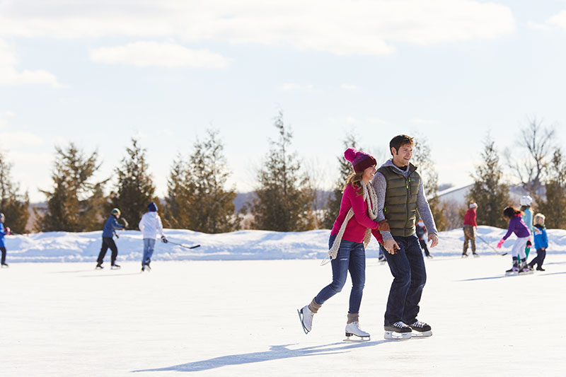 Ice Skating in Sister Bay